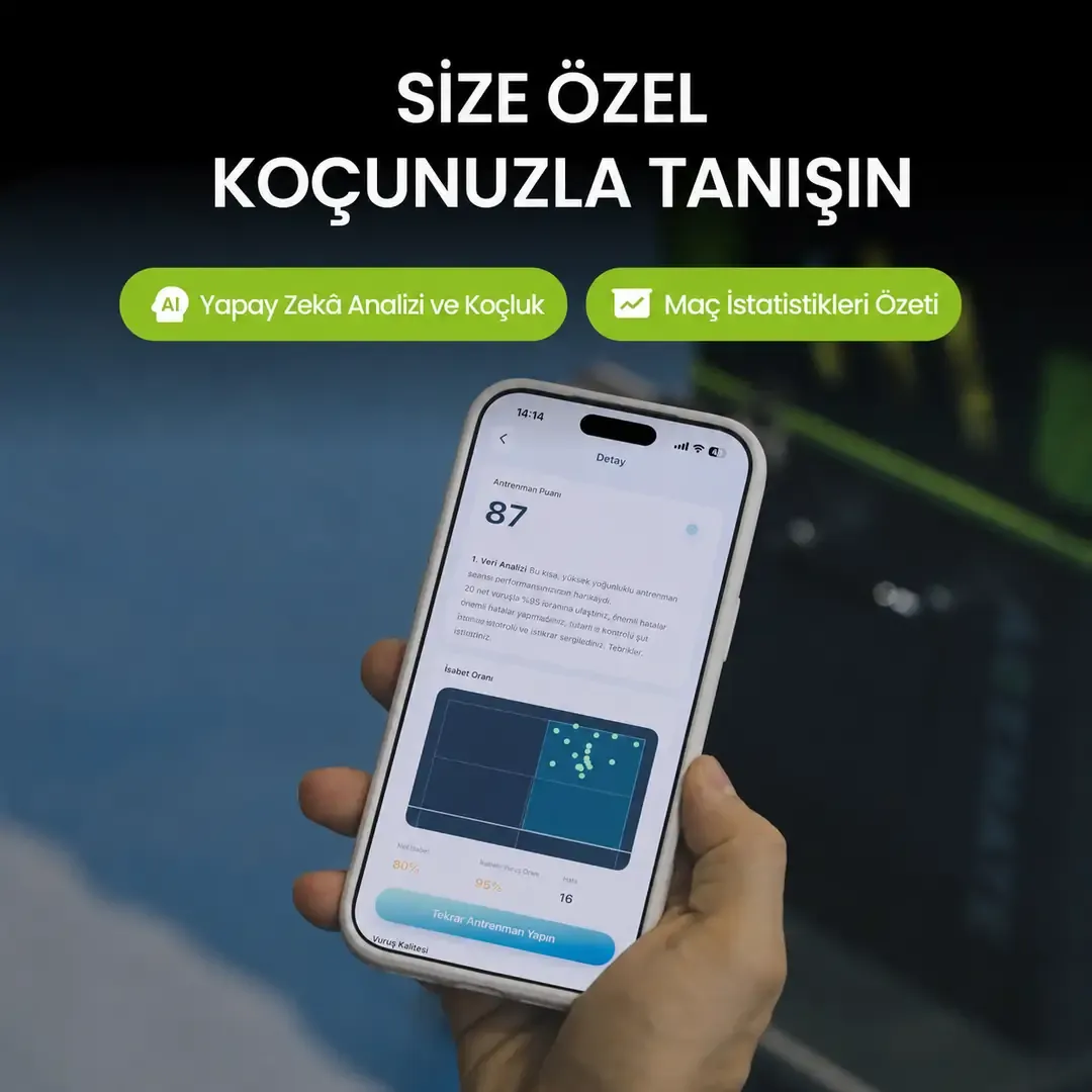 Acemate AI Destekli Tenis Antrenman Robotu — görsel 5