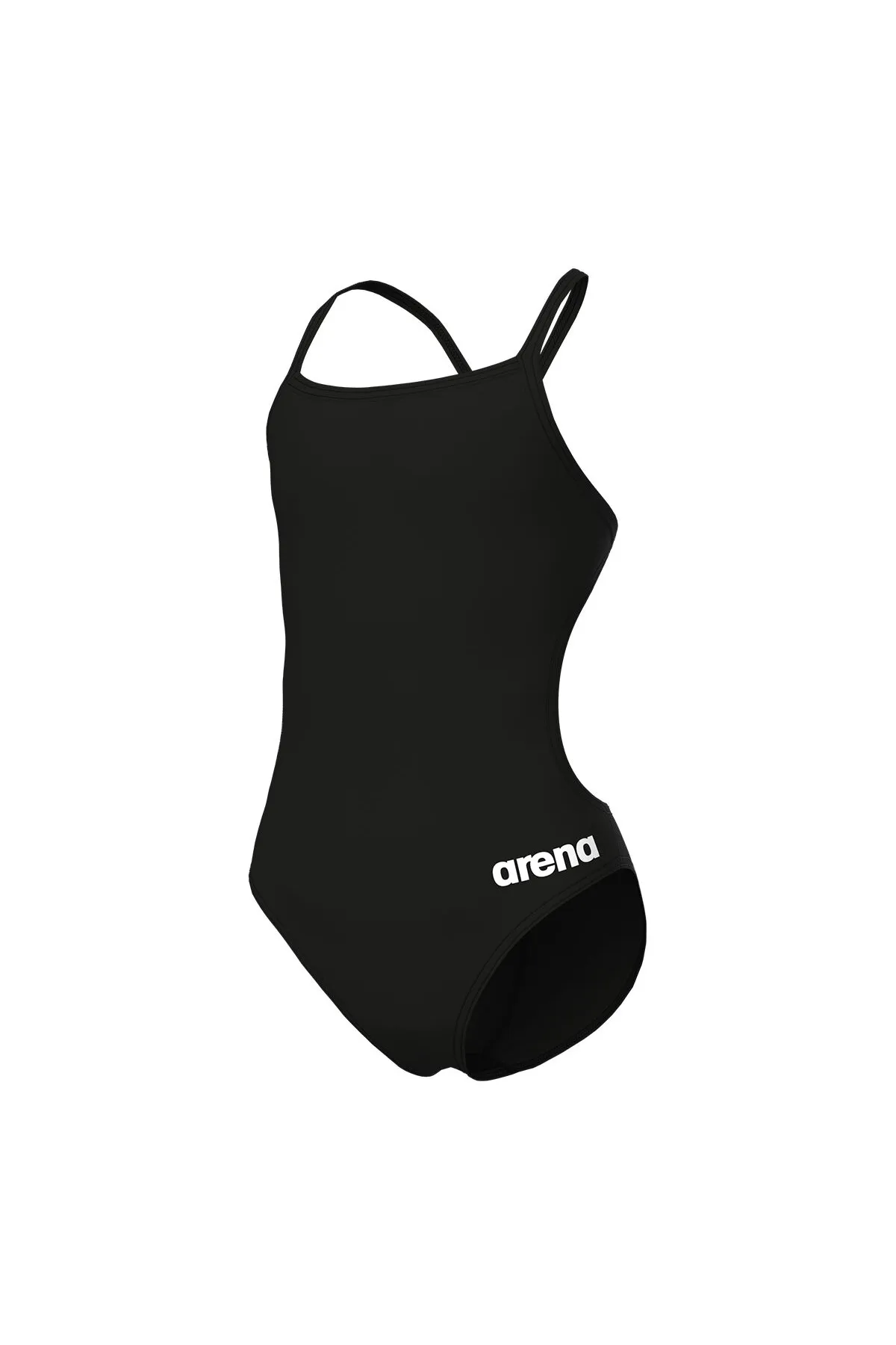 Team Swimsuit Challenge Solid Çocuk Siyah Yüzücü Mayosu 004765550 — görsel 1