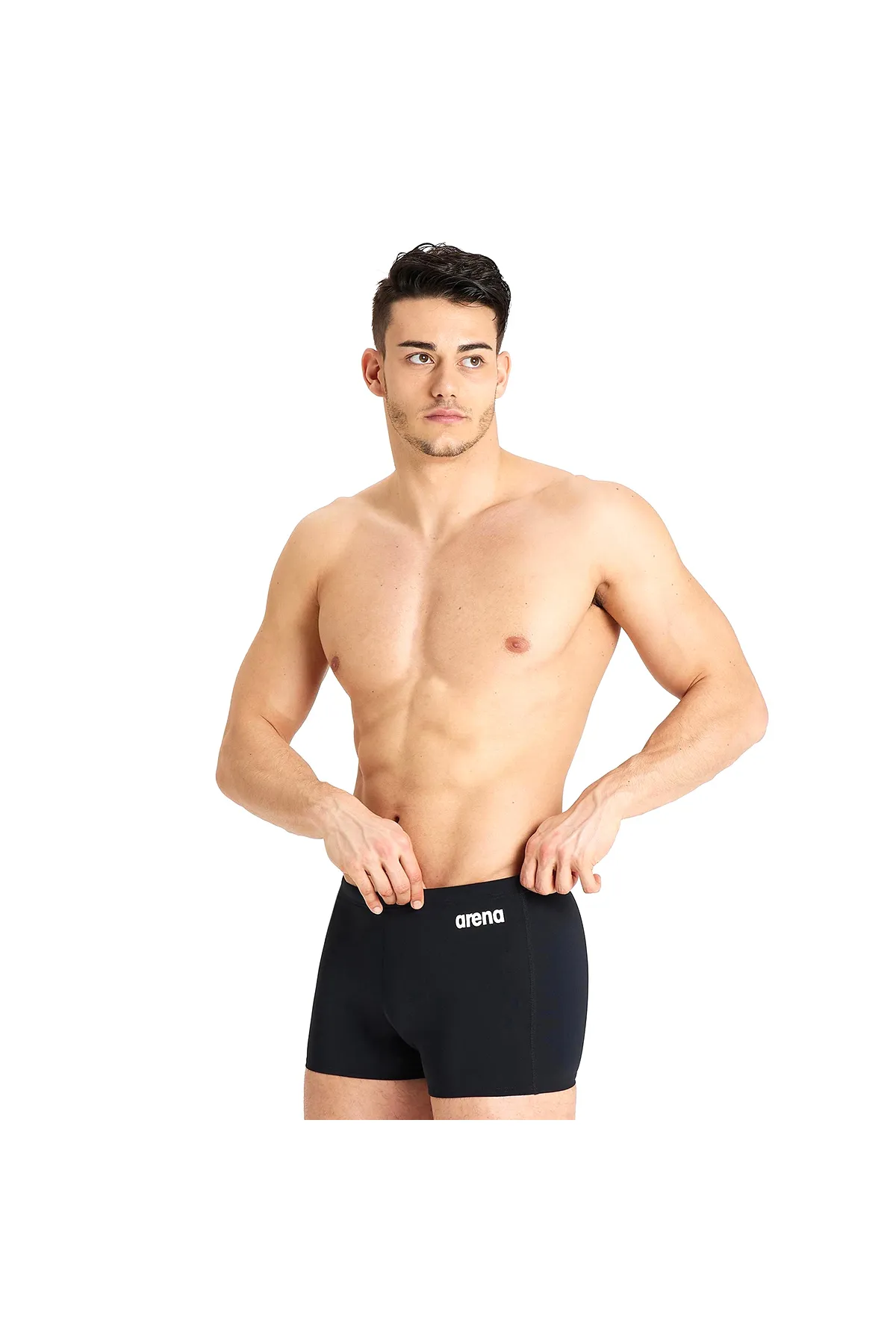 Team Swim Solid Erkek Siyah Yüzücü Mayosu 004776550 — görsel 1