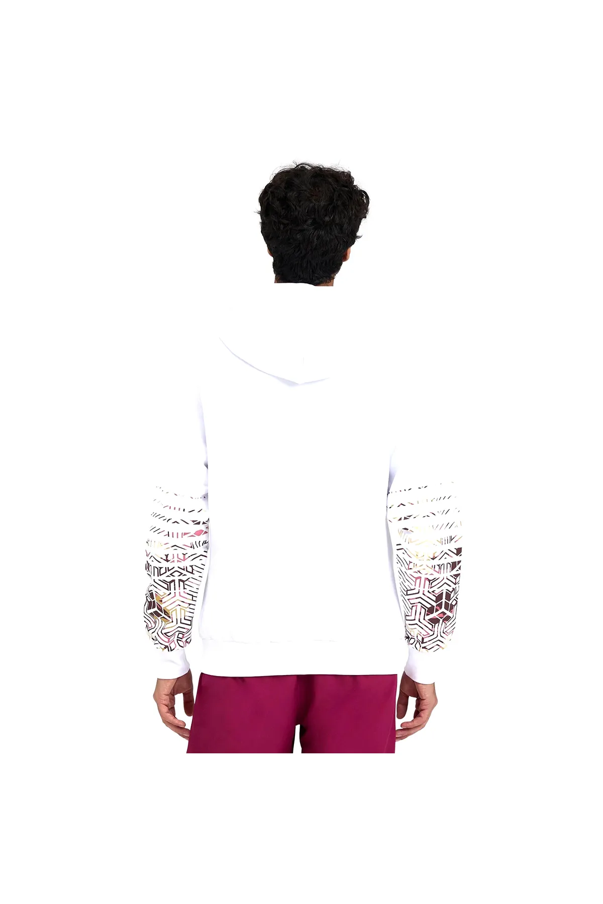 Hooded Sweat Logo Erkek Beyaz Günlük Stil Sweatshirt 005335103 — görsel 3
