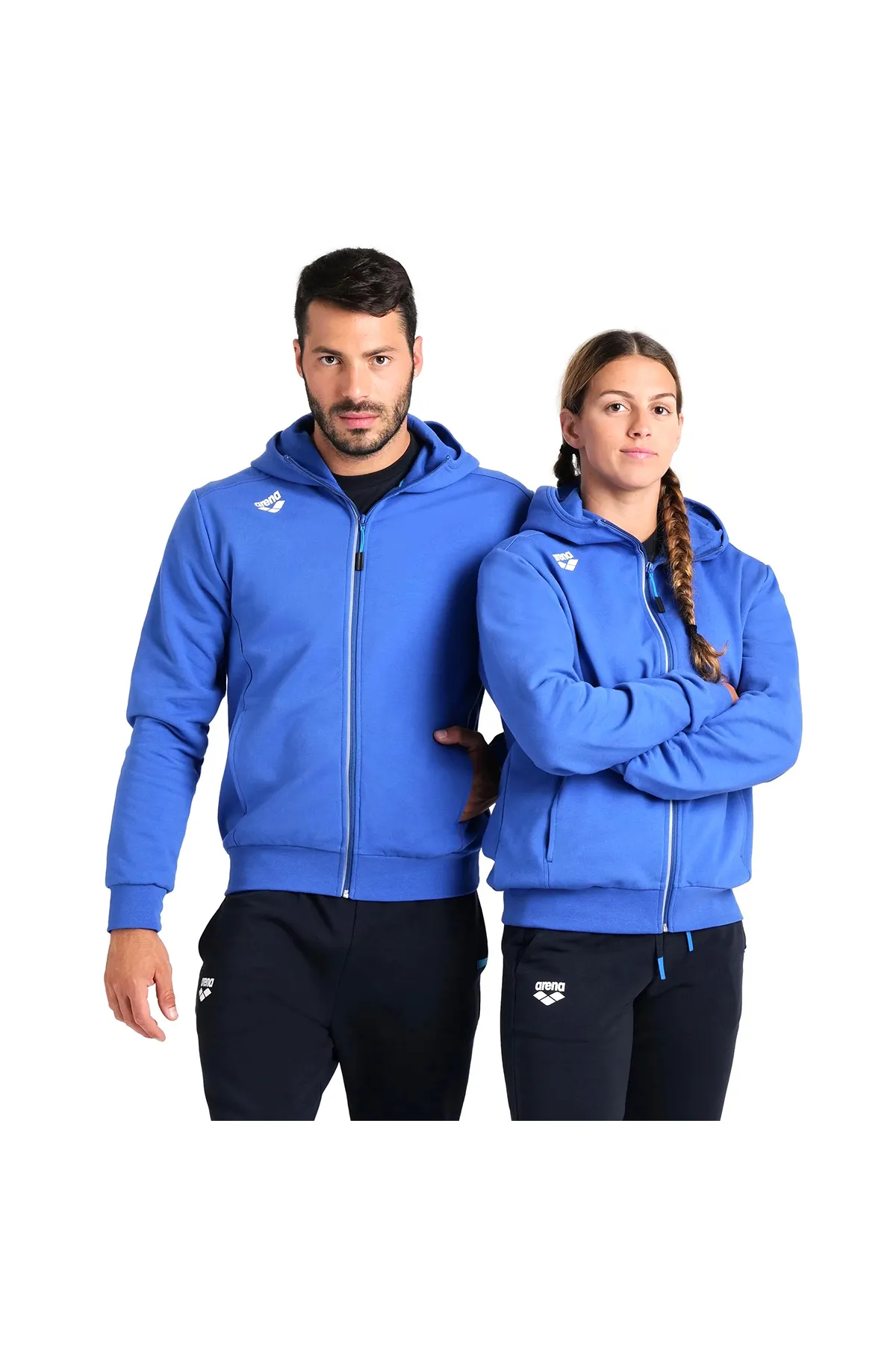 Team Hooded Panel Erkek Mavi Günlük Stil Ceket 004906800 — görsel 1