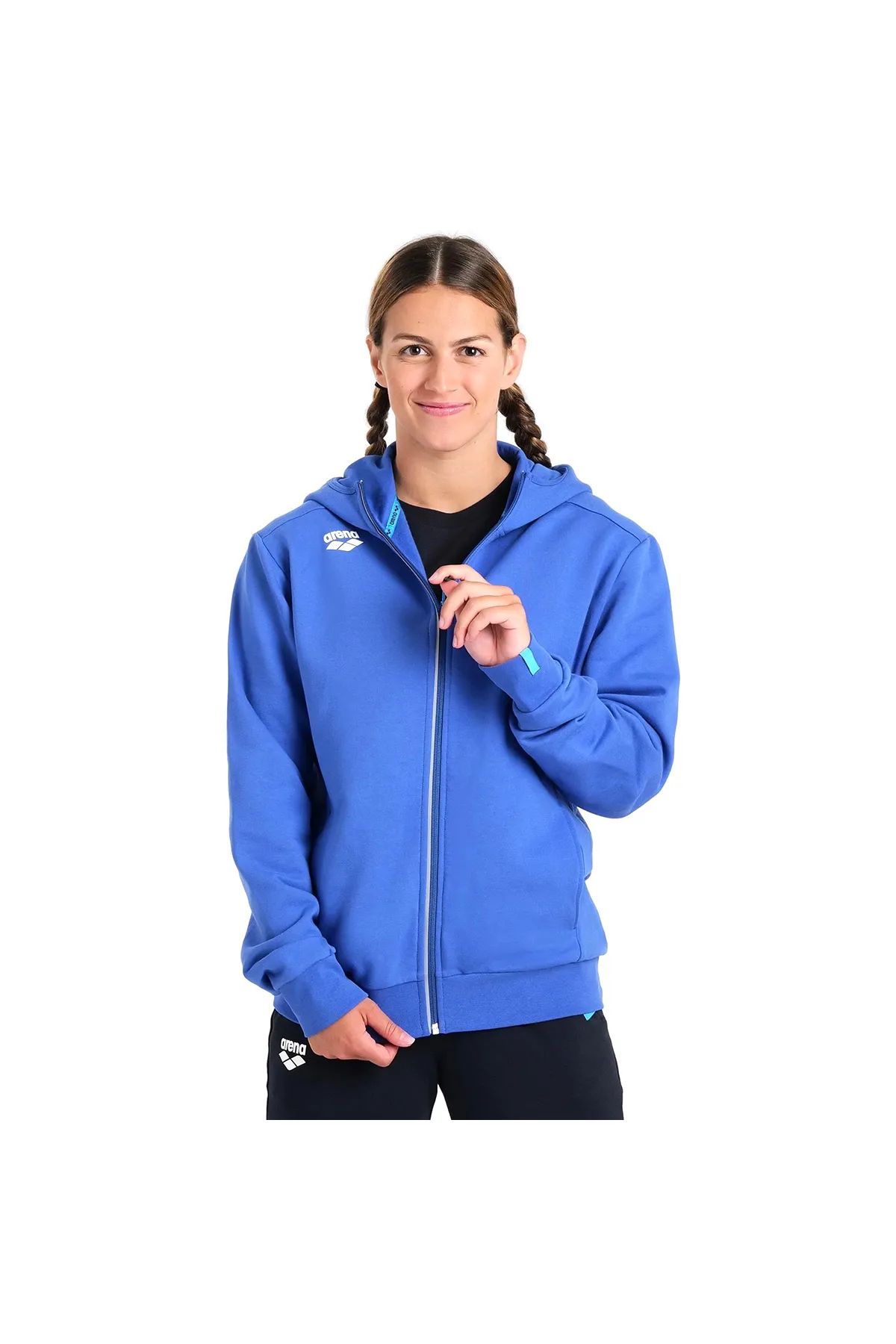 Team Hooded Panel Erkek Mavi Günlük Stil Ceket 004906800 — görsel 2