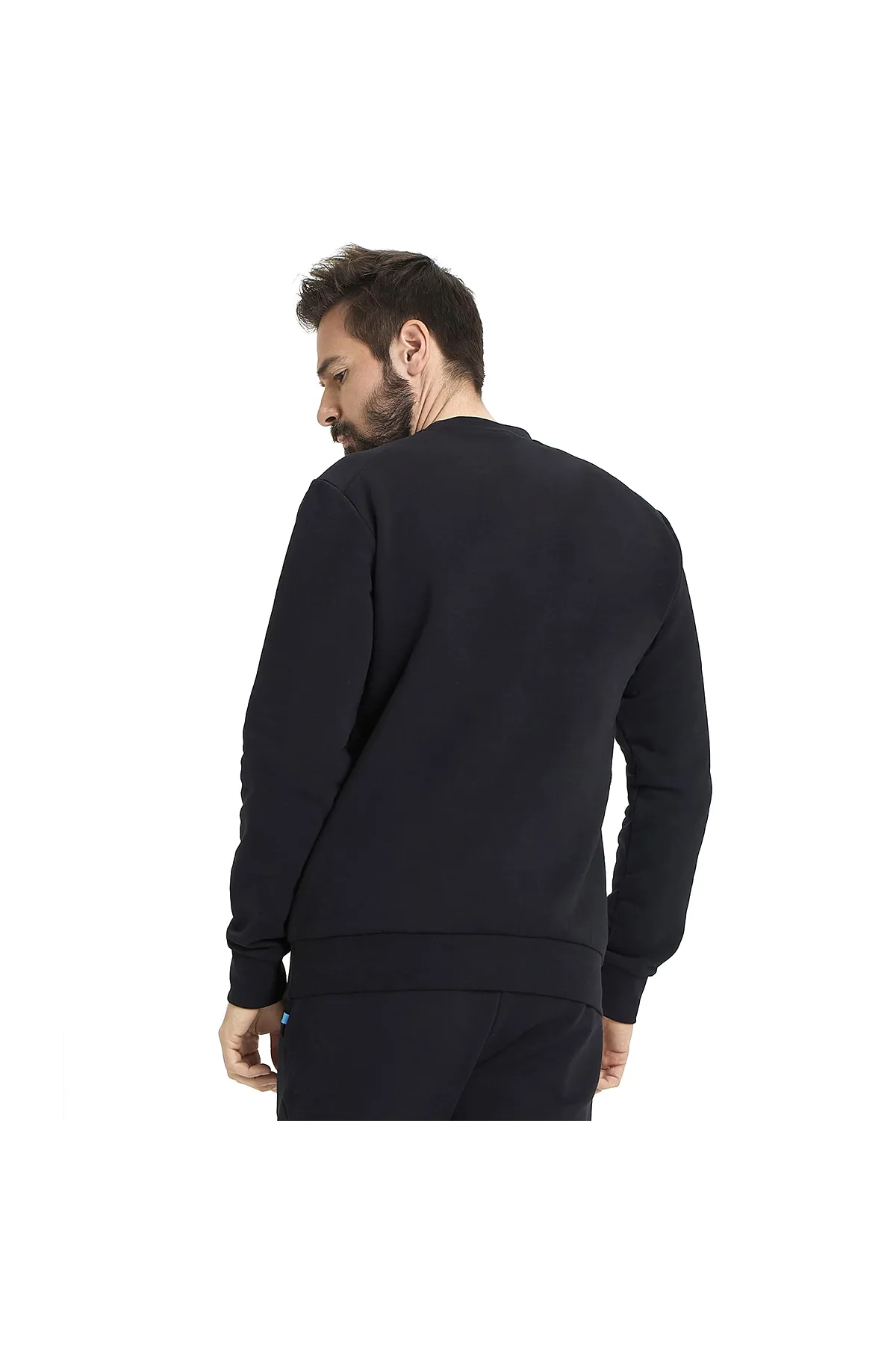 Crew Sweat Solid Erkek Siyah Günlük Stil Sweatshirt 005188500 — görsel 3