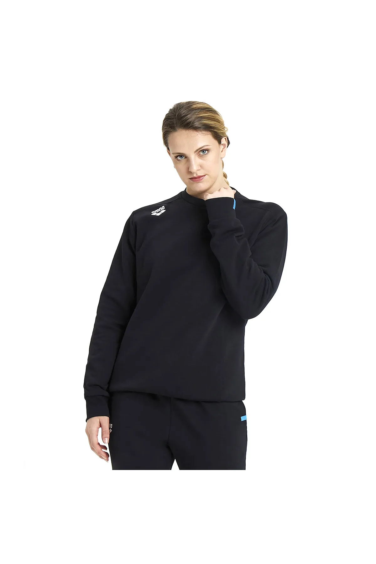 Crew Sweat Solid Erkek Siyah Günlük Stil Sweatshirt 005188500 — görsel 2