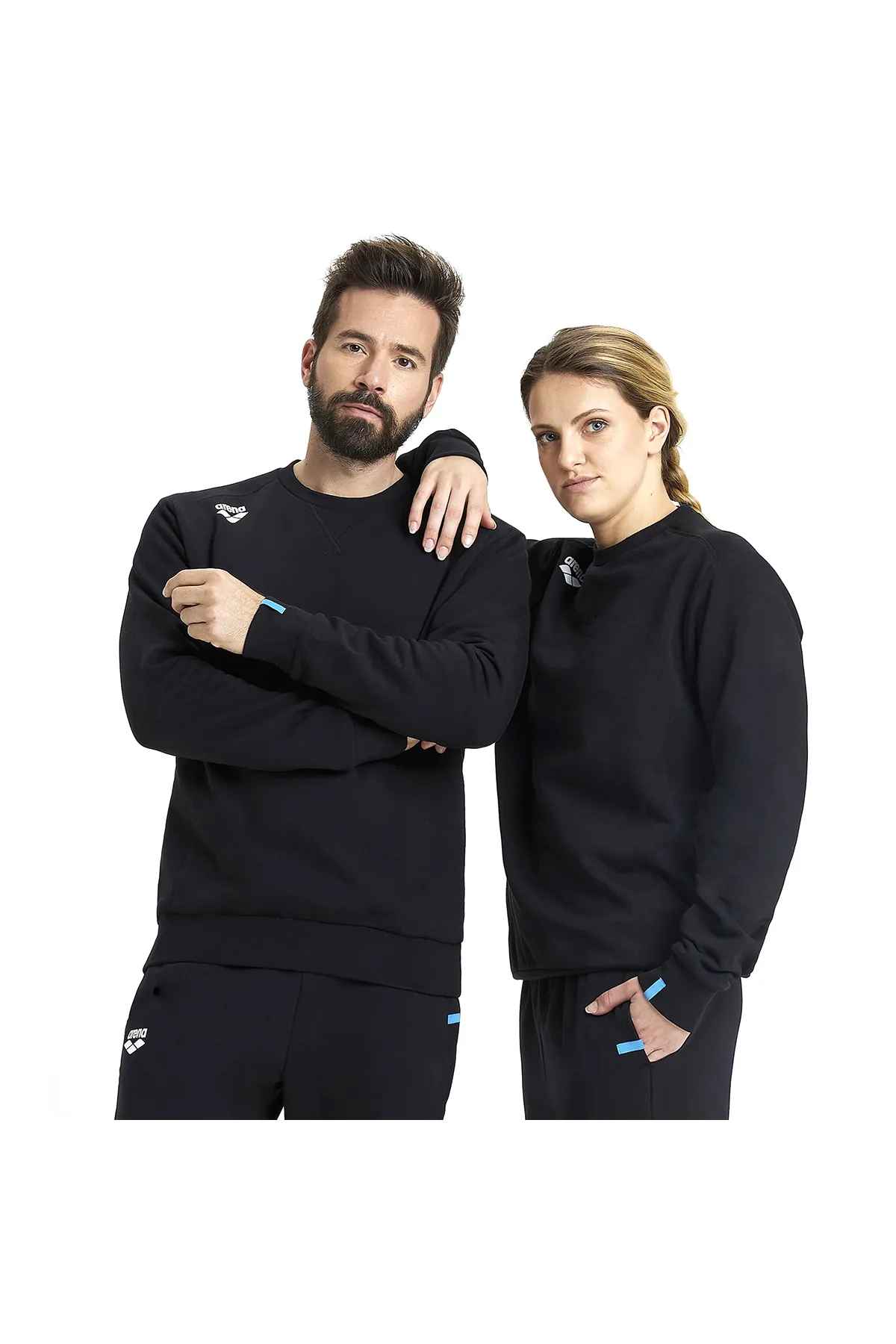Crew Sweat Solid Erkek Siyah Günlük Stil Sweatshirt 005188500 — görsel 1