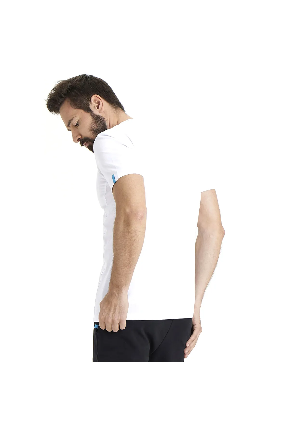 Team Panel Erkek Beyaz Günlük Stil T-Shirt 004899100 — görsel 3