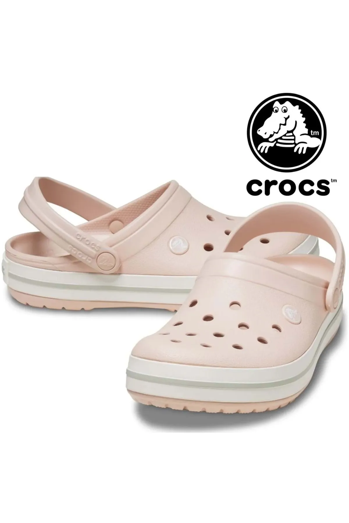 Crocband 11016 Sabo Doktor ve Hemşire Terliği Ortapedik Unisex Terlik PUDRA — görsel 1