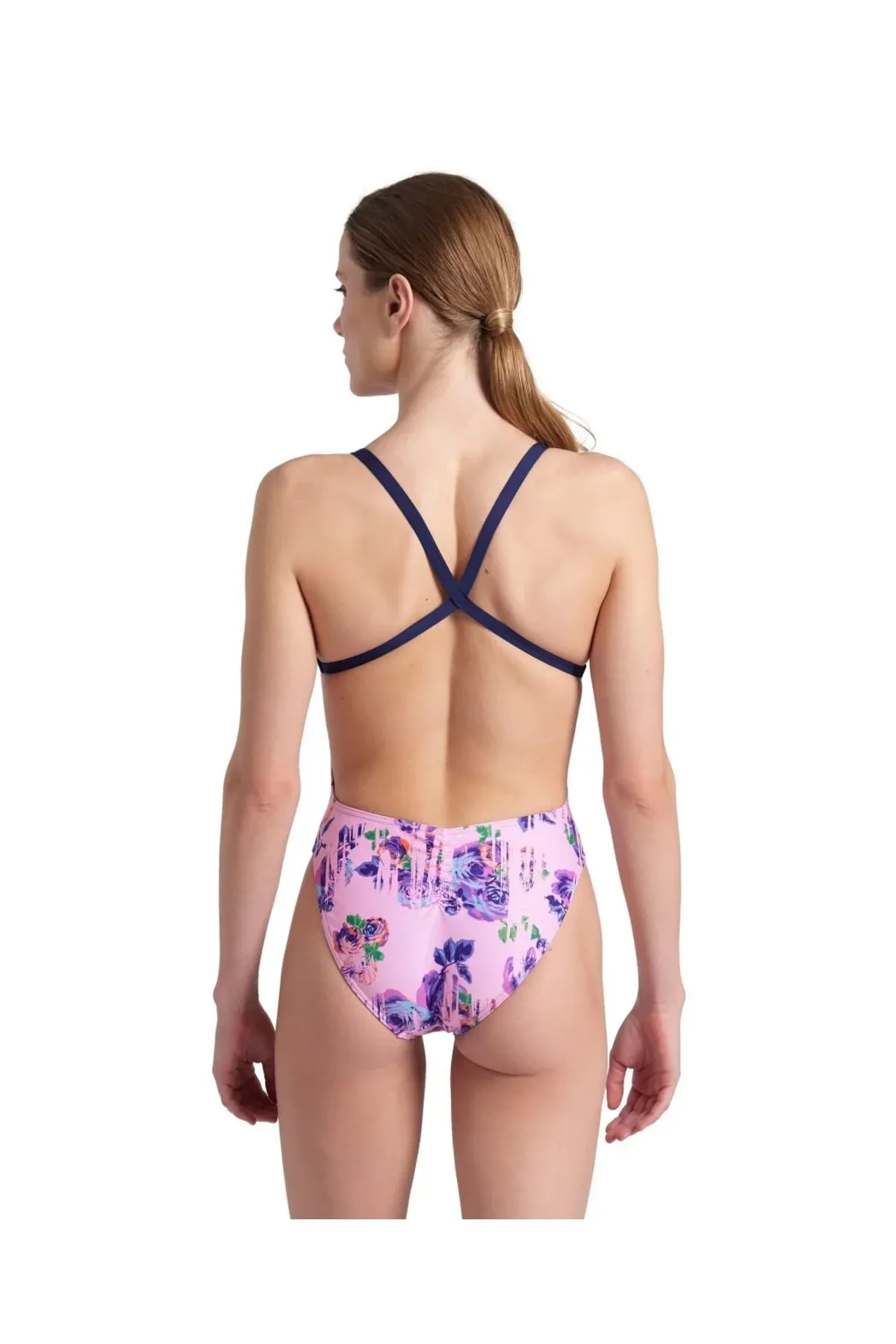 Women's Rose Texture Swımsuıt Xcross Back/ M — görsel 2