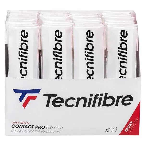 Tecnifibre CONTACT PRO BEYAZ OVERGRIP TEKLİ (0,6mm) — görsel 1