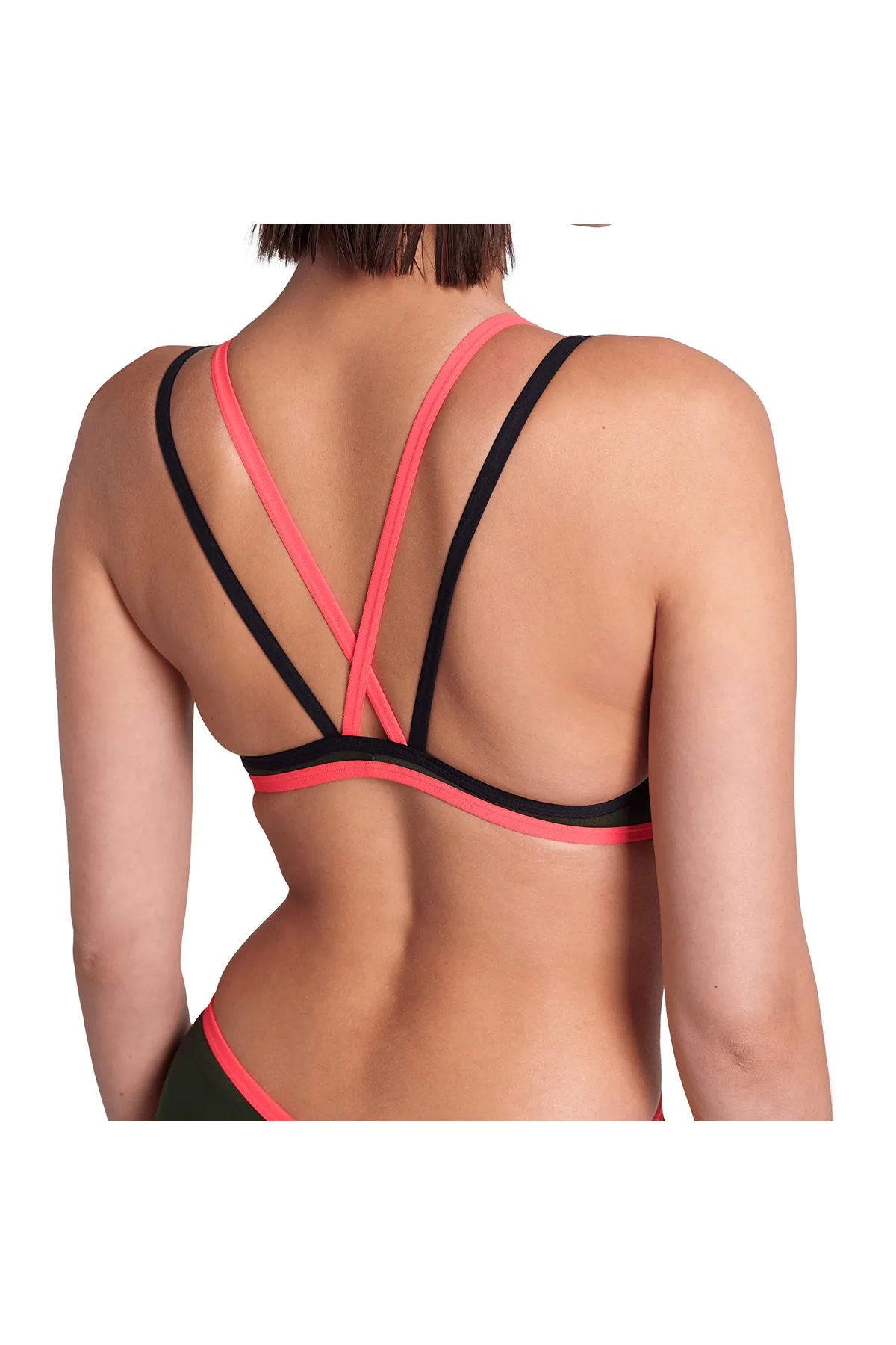 One Double Cross Back One Piece Kadın Yeşil Yüzücü Mayosu 004732355 — görsel 2