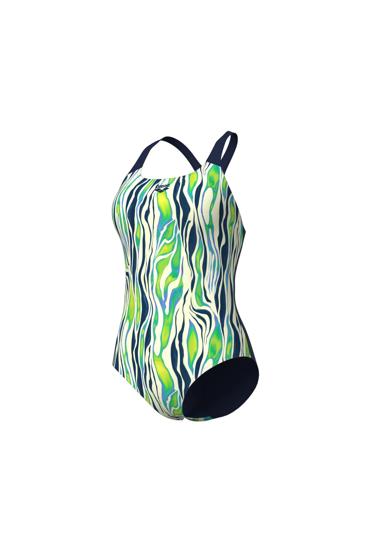 WOMEN'S ZEBRA STRIPES SWIMSUIT SWIM PRO BACK KADIN YÜZÜCÜ MAYOSU — görsel 5