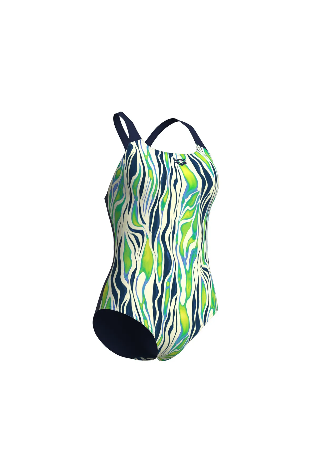 WOMEN'S ZEBRA STRIPES SWIMSUIT SWIM PRO BACK KADIN YÜZÜCÜ MAYOSU — görsel 4
