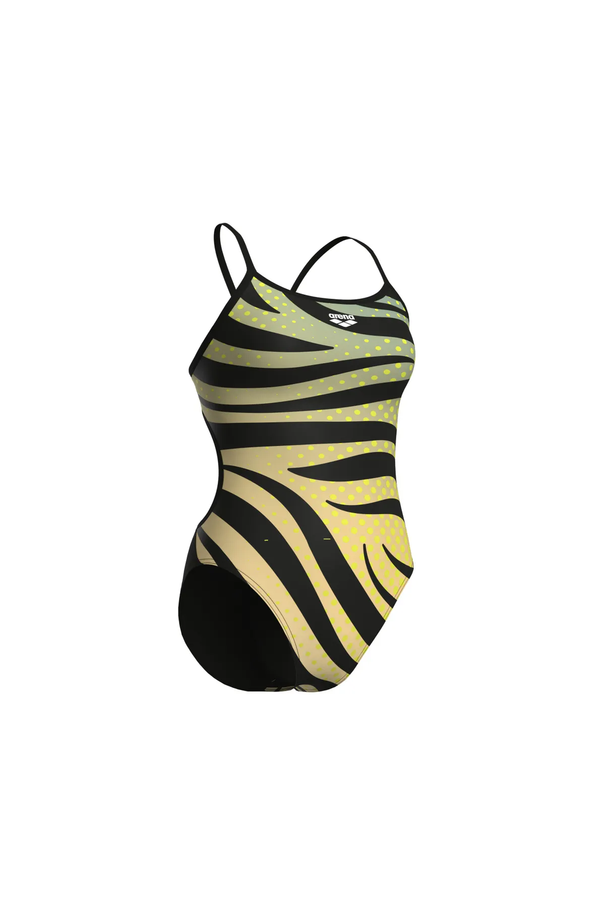 WOMEN'S ARENA MULTI STRIPES SWIMSUIT LACE BACK KADIN YÜZÜCÜ MAYOSU — görsel 5