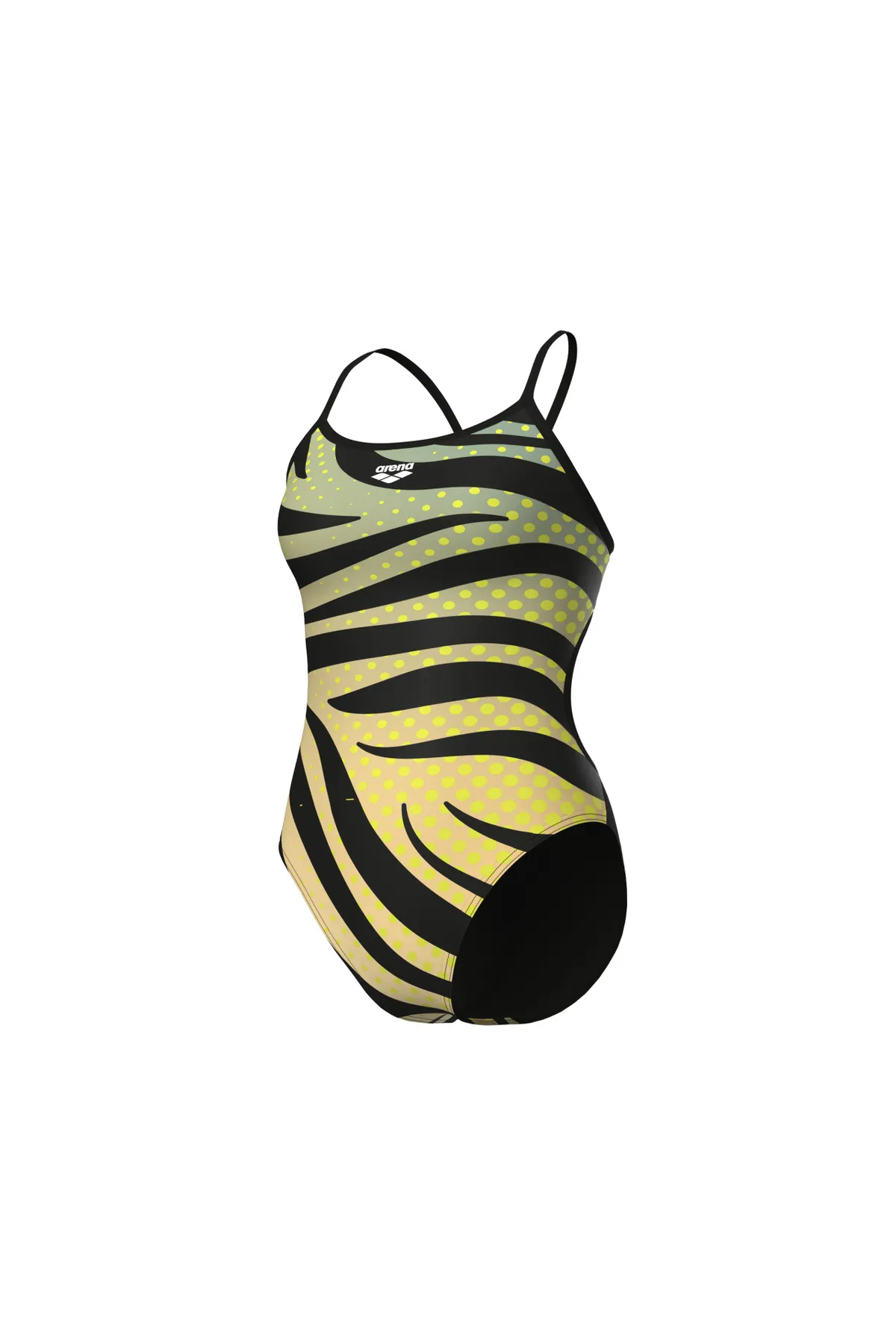 WOMEN'S ARENA MULTI STRIPES SWIMSUIT LACE BACK KADIN YÜZÜCÜ MAYOSU — görsel 4