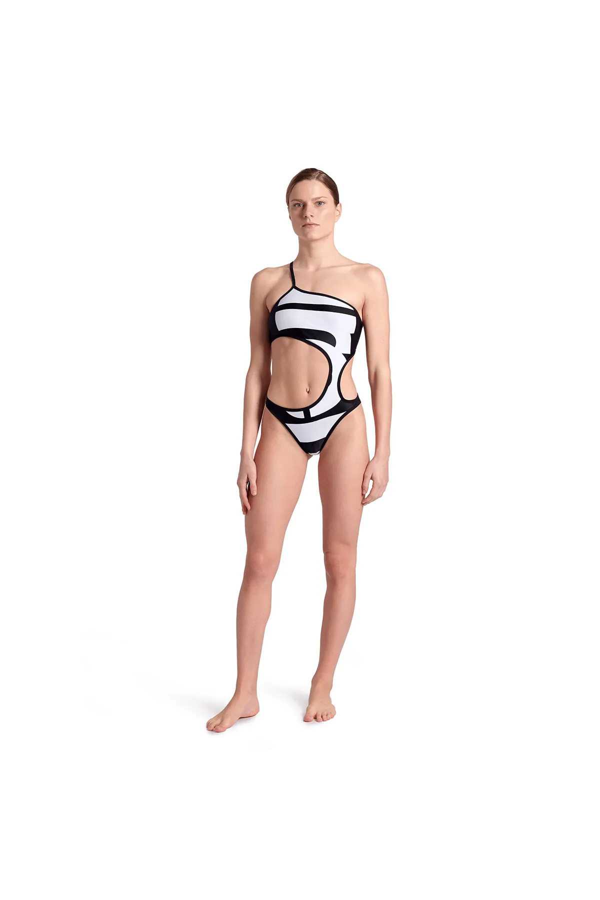 Swimsuitalysingle Shoulder Kadın Yüzücü Mayo 007049150 — görsel 4