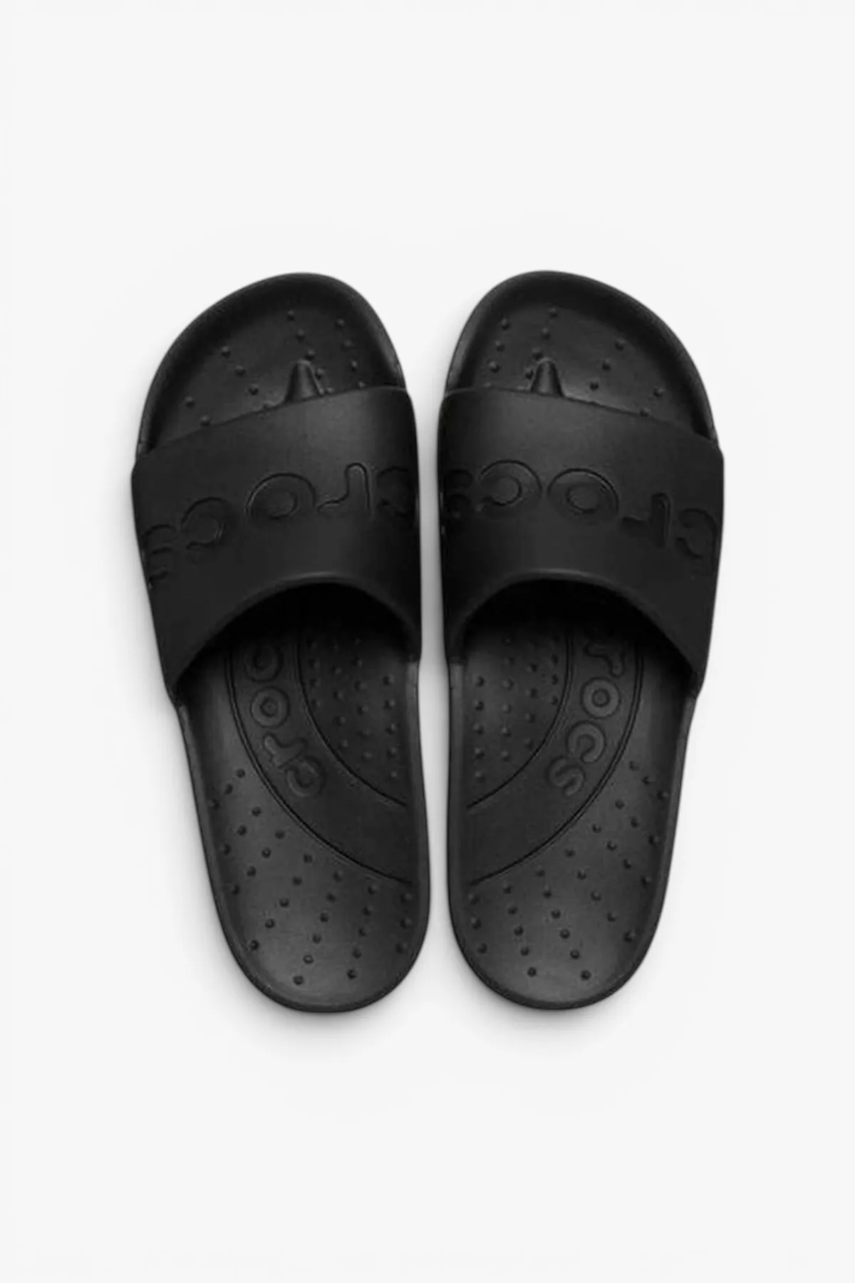 Unisex Marka Logolu Şık Görünüşlü Tek Bantlı Kalın Tabanlı Kaymaz Rahat Dayanıklı Terlik Black Terli — görsel 5