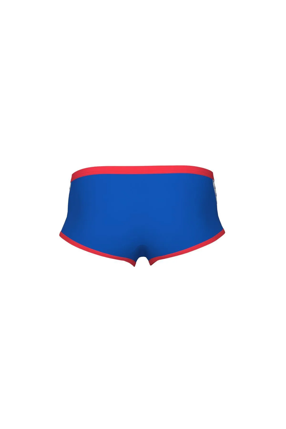 MEN'S ARENA ICONS SWIM LOW WAIST SHORT SOLID BLUE RIVER BRIGHT CORAL — görsel 2