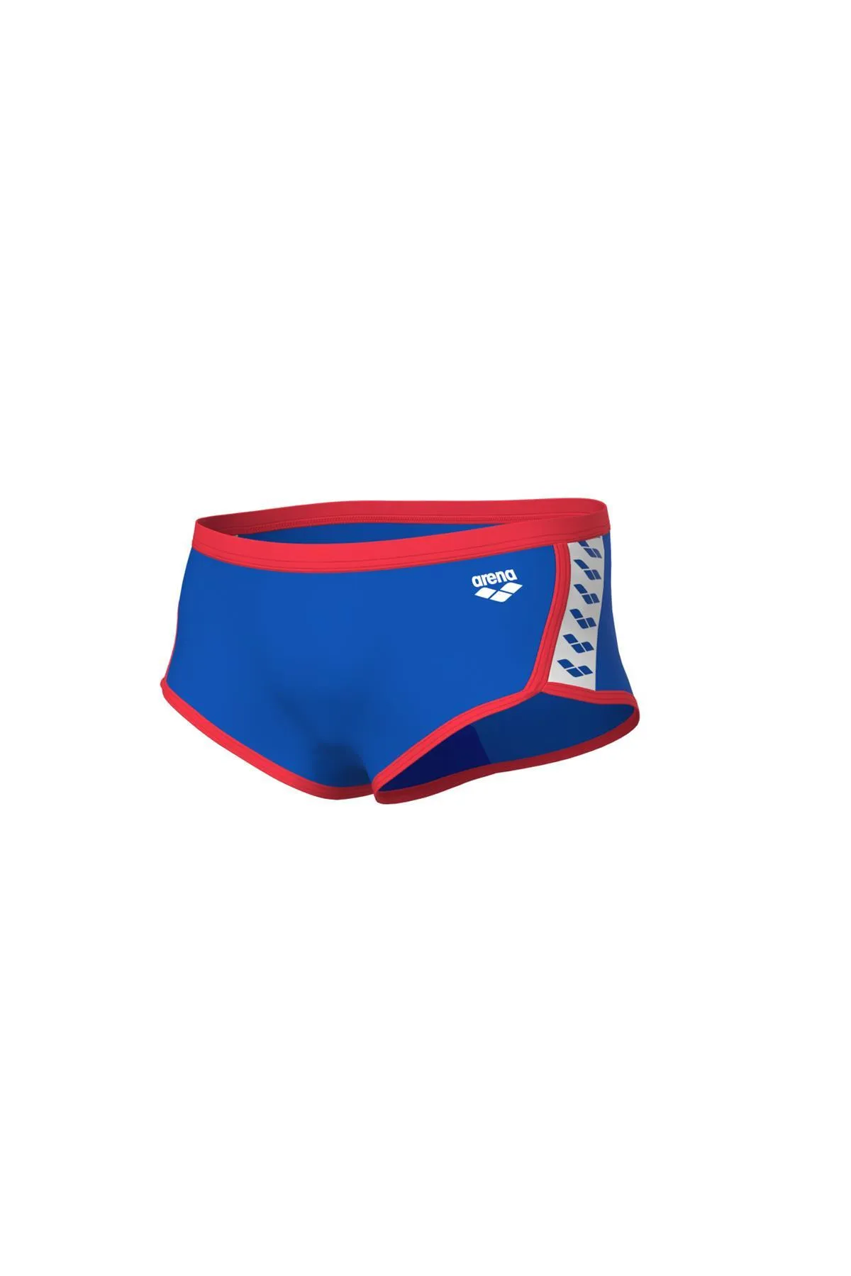 MEN'S ARENA ICONS SWIM LOW WAIST SHORT SOLID BLUE RIVER BRIGHT CORAL — görsel 4