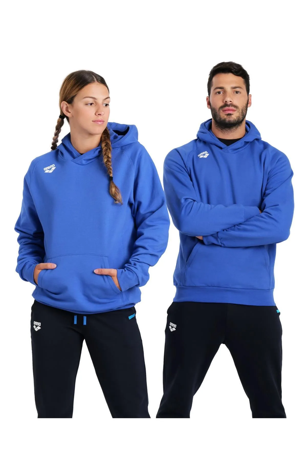 TEAM HOODED SWEAT PANEL UNUSEX KAPŞONLU — görsel 1